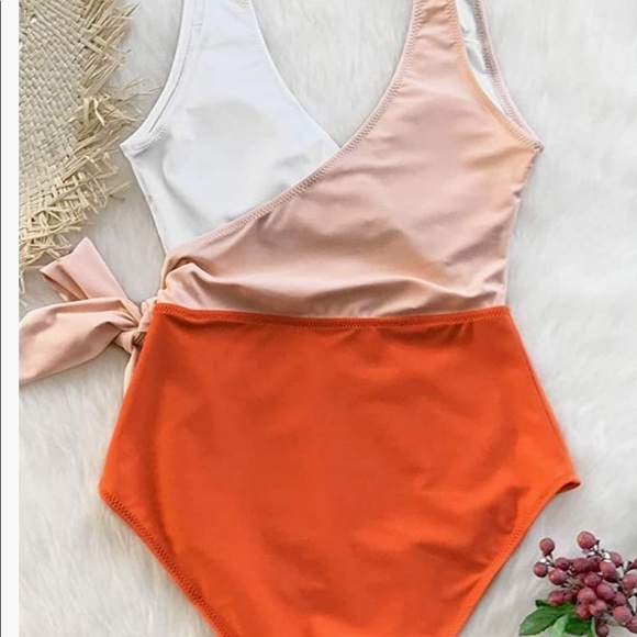 2021Women's One Piece Swimsuit Wrap Color - Picture 3 of 10